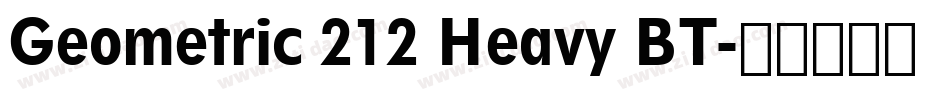 Geometric 212 Heavy BT字体转换